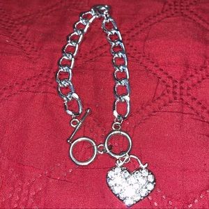 Woman’s heart bracelet